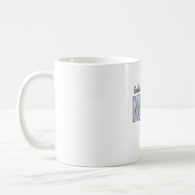 Geburts- und Entbindungspflege Krankenschwester Fl Kaffeetasse (Links)