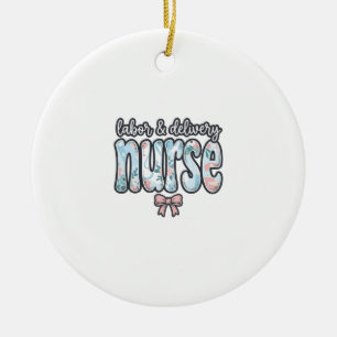 Geburts- und Entbindungspflege Krankenschwester Vi Keramik Ornament