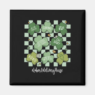 Geburts- und Entbindungspflege Schwester Shamrocks Magnet