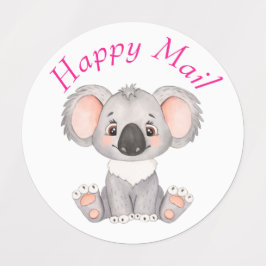 Geburtsadresse Wasserfarbe Etiketten