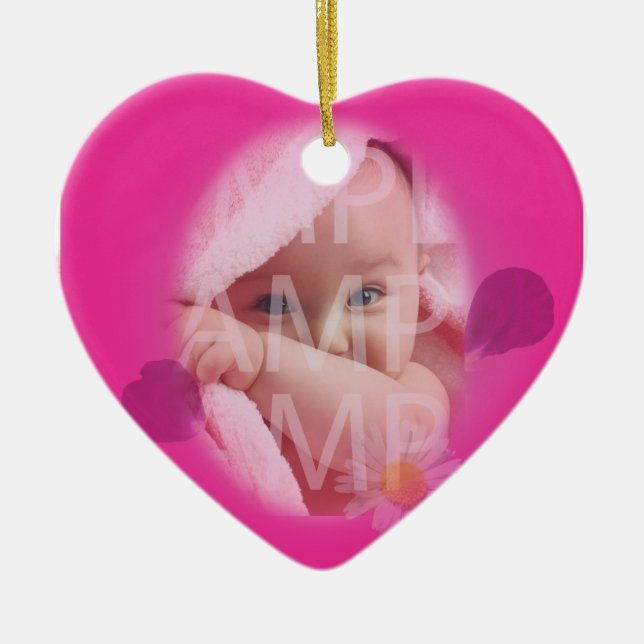 Geburtsakte des Kindes Keramikornament (Vorne)