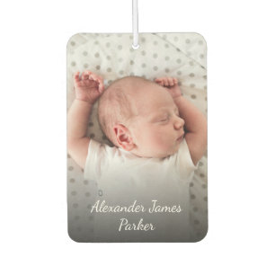 Geburtsankündigung Custom Neugeborenen Baby Foto Autolufterfrischer