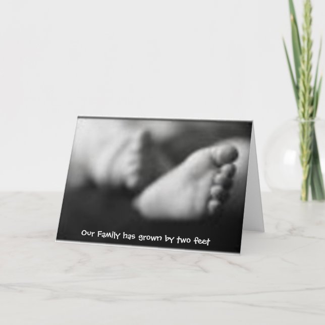 Geburtsankündigung der Adoption Ankündigung (Vorderseite)