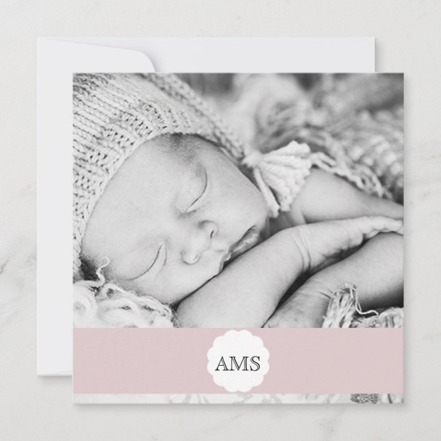 Geburtsankündigung des Fotos Ankündigung (Vorderseite)