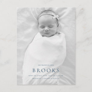 Geburtsankündigung Foto Postkarte