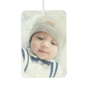 Geburtsankündigung mit dem Custom Newborn Baby Fot Autolufterfrischer