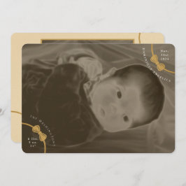 Geburtsankündigung mit relevanten Details Einladung