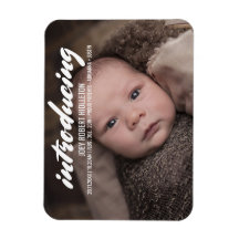 Geburtsankündigung Moderne Typografie