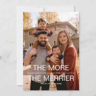 Geburtsankündigung und Grußveranstaltung Fotokarte Feiertagskarte