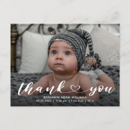 Geburtsankündigung & Vielen Dank Postcard Postkarte