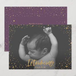 Geburtsankündigung zur Einführung von Goldskriptst Ankündigung