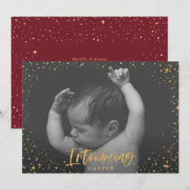 Geburtsankündigung zur Einführung von Goldskriptst Ankündigung