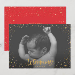 Geburtsankündigung zur Einführung von Goldskriptst Ankündigung