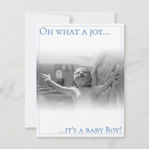 Geburtsanzeige Karte mit Baby