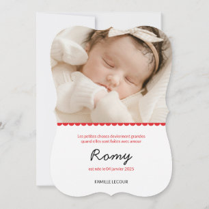 Geburtsanzeige "Romy" Einladung