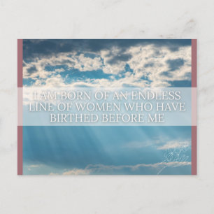 Geburtsbestätigungskarte Feiertagspostkarte