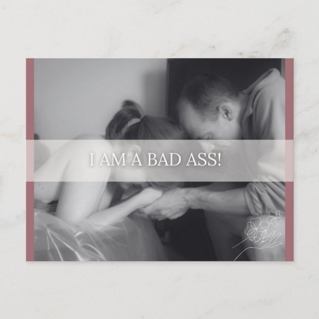 Geburtsbestätigungskarte Feiertagspostkarte (Vorderseite)