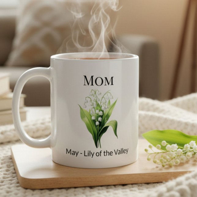 Geburtsblume Maiglöckchen Mama Kaffeetasse (Von Creator hochgeladen)