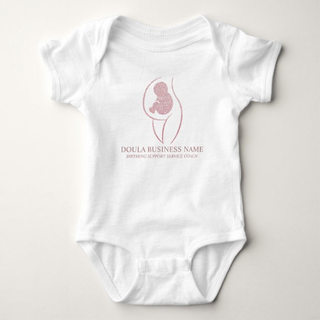 Geburtscoach & Schwangerschaftsschwester mit eigen Baby Strampler (Vorderseite)