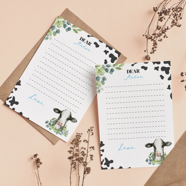 Geburtsdatum Kapsel-Merkkarte der Kuh Dankeskarte (Von Creator hochgeladen)