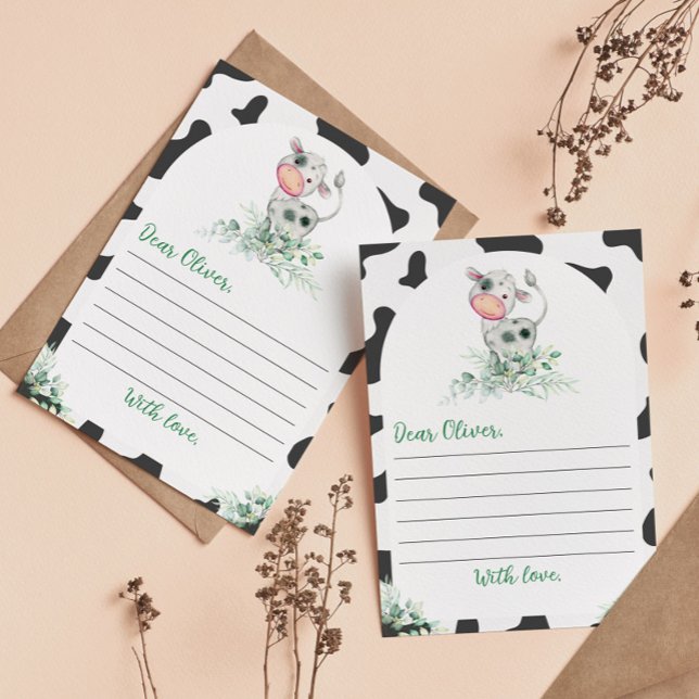 Geburtsdatum Kapsel-Merkkarte der Kuh Dankeskarte (Von Creator hochgeladen)