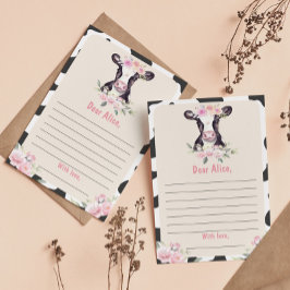 Geburtsdatum Kapsel-Merkkarte der Kuh Dankeskarte