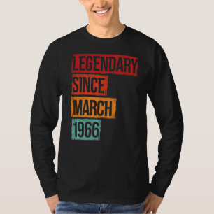 Geburtsdatum Legendär seit März 1966 T-Shirt
