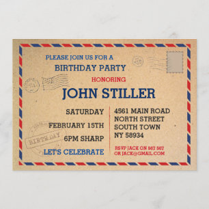 Geburtsdatum Postkarte Post Einladende Post Post P