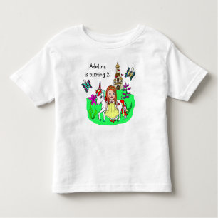 Geburtsdatum: Prinzessin und Unicorn-Alter und Nam Kleinkind T-shirt