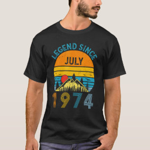 Geburtsdatum Seit Juli 1974 Vintag 48 Ye T-Shirt