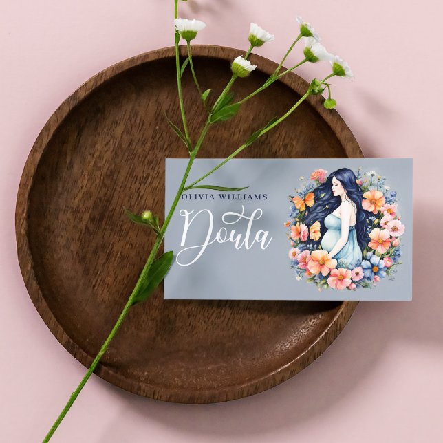 Geburtsdatum und Postpartum Doula Foto QR Code Visitenkarte (Von Creator hochgeladen)