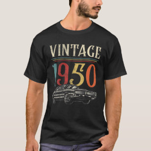 Geburtsdatum Vintag 1950 Retro Classic Car Ap T-Shirt