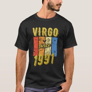 Geburtsdatum Virgo 1991 Zodiac-Zeichen T-Shirt