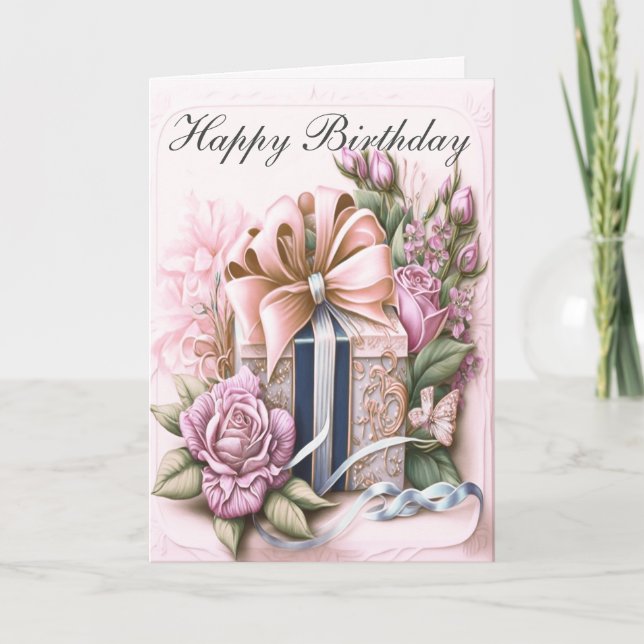 Geburtsday Custom Message Card Karte (Vorderseite)