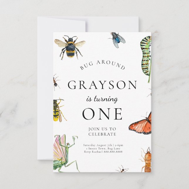 Geburtseinladung für Kinder Einladung (Vorderseite)