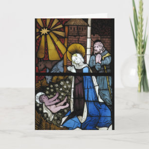 Geburtsfenster Jesus Jungfrau Maria Josef Feiertagskarte