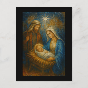 Geburtsfenstermosaik Heilige Familie Postkarte
