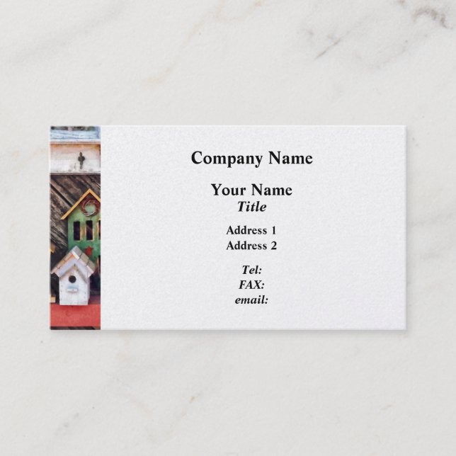 Geburtshäuser zum Verkauf Visitenkarte (Vorderseite)