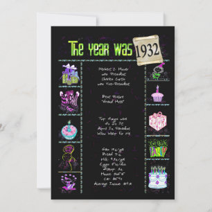 Geburtsjahr 1932 Einladung