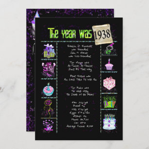 Geburtsjahr 1938 Einladung