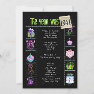 Geburtsjahr 1941 Einladung