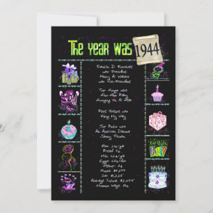 Geburtsjahr 1944 Einladung