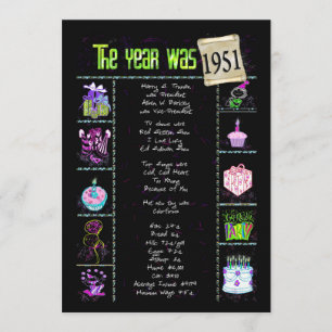 Geburtsjahr 1951 Einladung