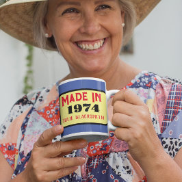 Geburtsjahr 1974 50. Geburtstag 50 Jahre alt Kaffeetasse