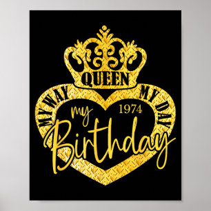Geburtsjahr 1974 Geburtstag Vintage 1974 Geboren 1 Poster