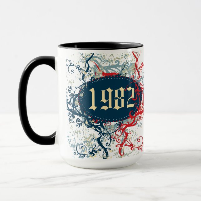 Geburtsjahr 1982 oder seit 1982 oder hergestellt i tasse (Links)