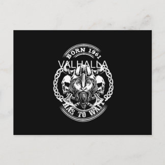 Geburtsjahr 61 "Valhalla muss warten" Postkarte