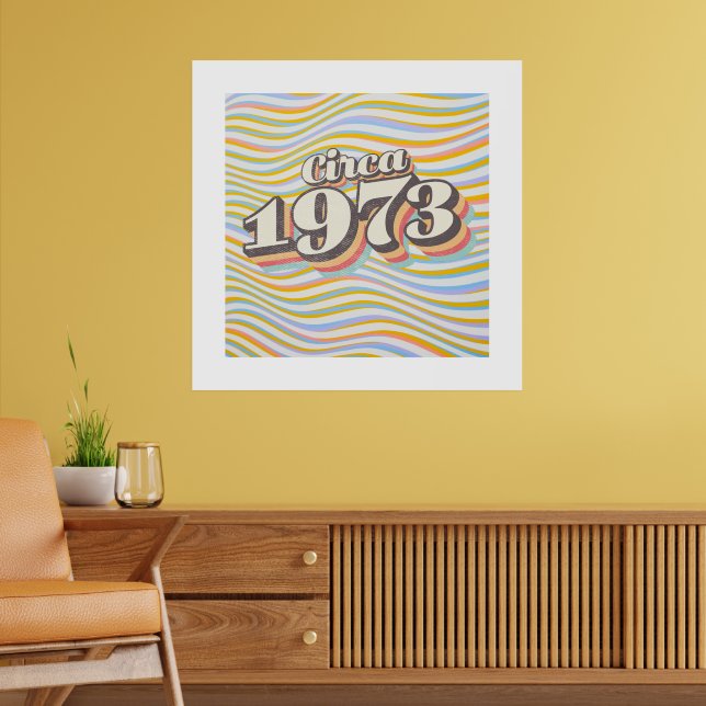 Geburtsjahr - Circa 1973 Poster (Wohnzimmer 2)