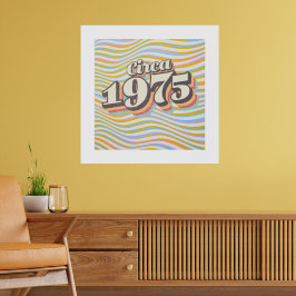 Geburtsjahr - Circa 1975 Poster