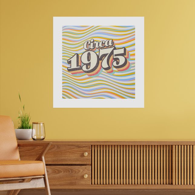 Geburtsjahr - Circa 1975 Poster (Wohnzimmer 2)